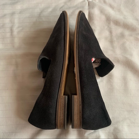 Levity Carla Black Suede Slip-on Loafer - Picture 6 of 11